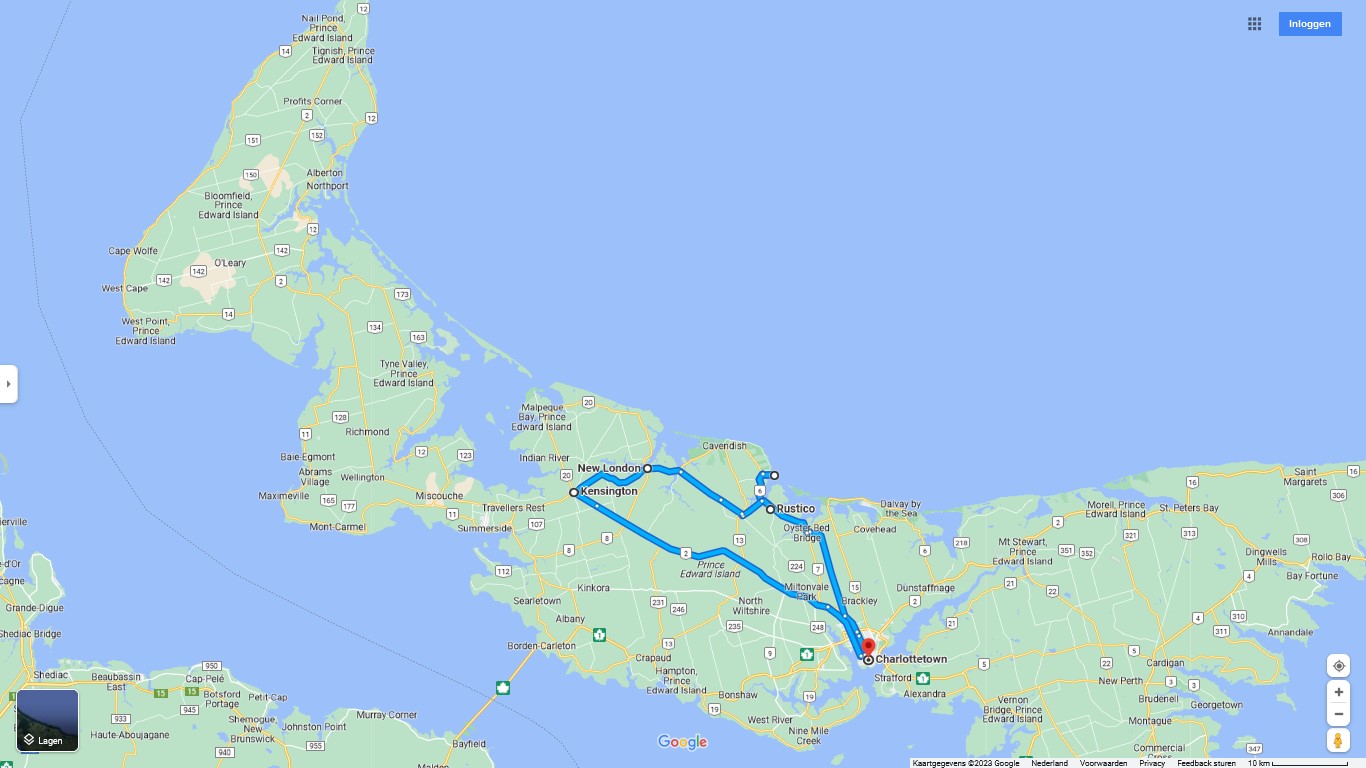 Route rondrit Prince Edward Island